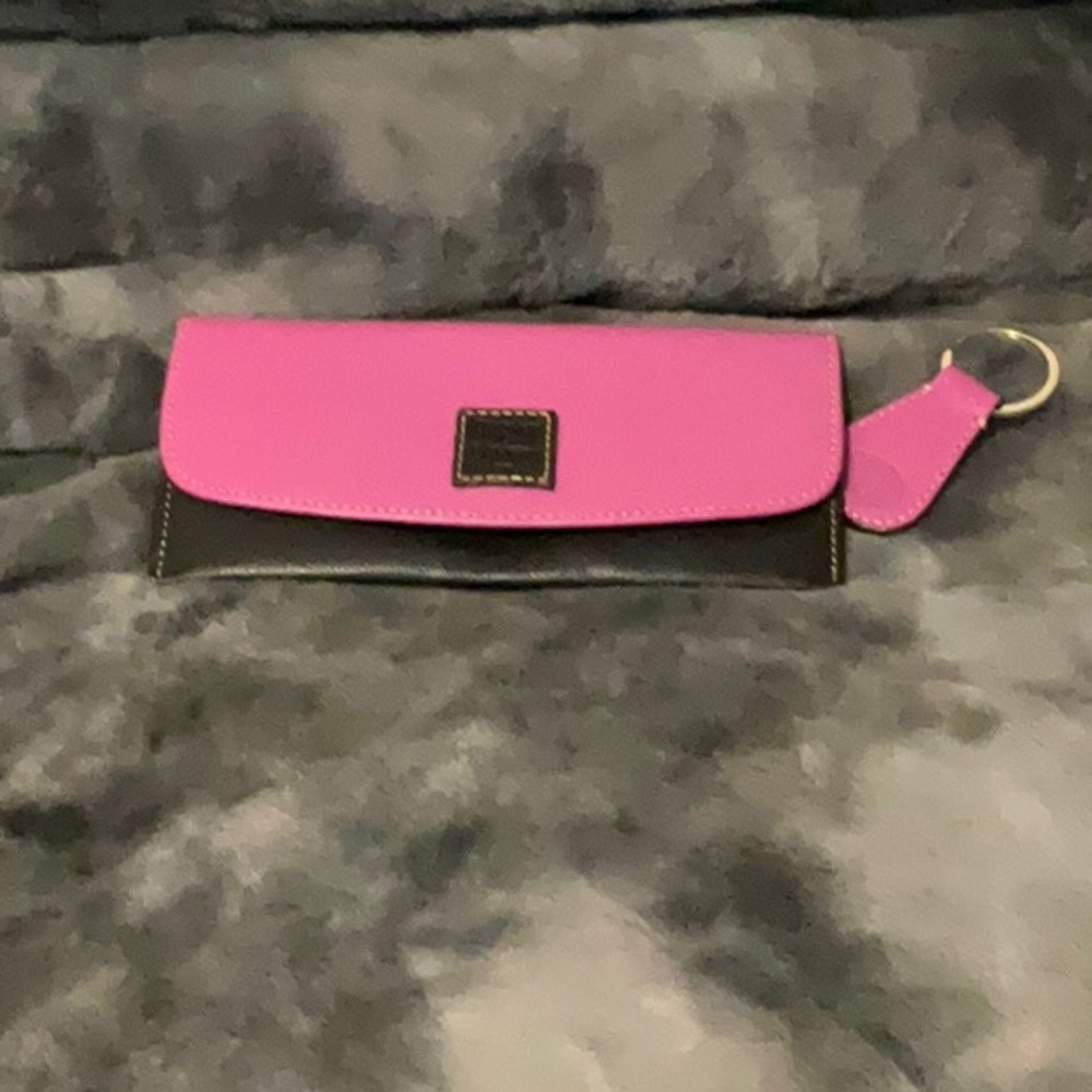 Dooney & Bourke Fuchsia and Black Wallet